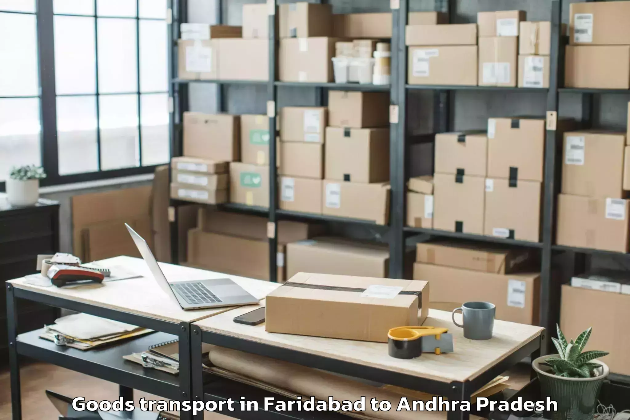 Top Faridabad to Sanjamala Goods Transport Available